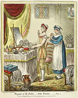 Castle Howard Collection: Progress of the Toilet - The stays