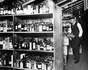Stored: Prohibition: Confiscated bottles in Washington