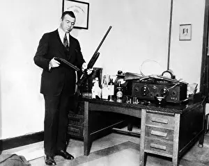 Illegal: Prohibition: Confiscated weapons in Atlantic City, 1929