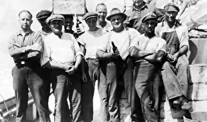 Prohibition: Prohibition: Crew of a rum-runner in America, 1927