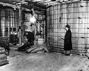 Prohibition: Prohibition: Raid of an illegal distillery in Newark, 1932