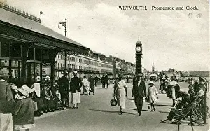 Dorchester: Promenade & Clock, Weymouth, Dorset