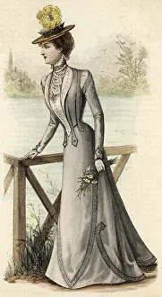 Simulated: Promenade Dress 1899