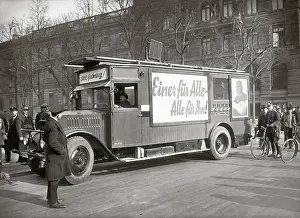 Reichspraesident: Propaganda bus during the election campaign