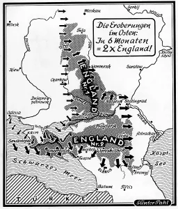 Continuing: Propaganda map depicting Soviet territories