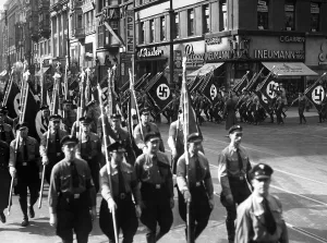 Traders: Propaganda march of the DAF for the Reichstag elections