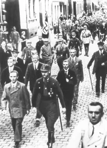 Lutze: Propaganda march of the SA in Dortmund, circa 1920s
