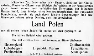 Notification: Propaganda notification during the First World War