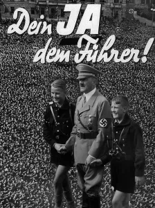 Fuehrer: Propaganda photo for the referendum on the