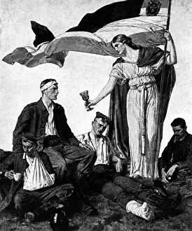 Offers: Propaganda postcard, 1914