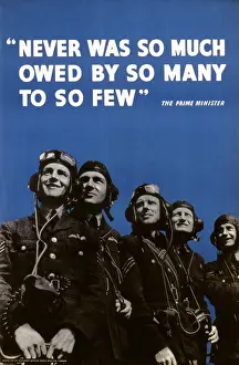 Quotation: Propaganda poster: prime minister's statement
