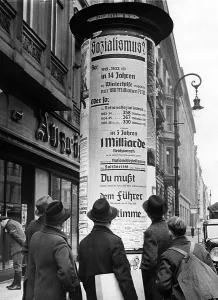 Distributed: Propaganda poster for the Reichstag elections 1936