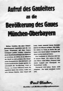 Rupprecht: Propaganda poster against a resistance action in Munich