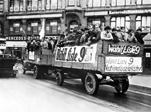 Characterized: Propaganda rally of the NSDAP, 1930