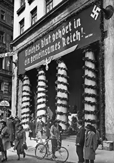 Acceptance: Propaganda for the referendum in Austria, 1938