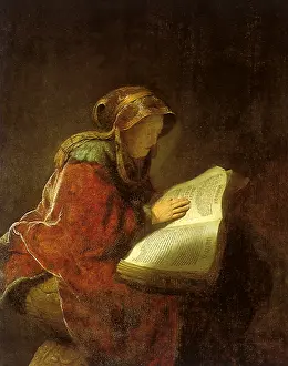 Prophetess: The Prophetess Hannah, by Rembrandt
