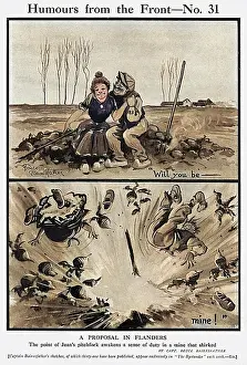 Humours: A Proposal in Flanders by Bairnsfather