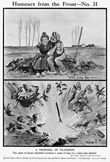 Humours: A Proposal in Flanders by Bairnsfather