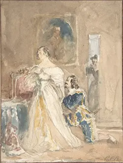 Recto: The Proposal (recto); Unfinished drawing of a