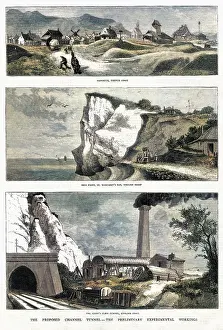Iln - Consolidated Archive Holdings Ltd (colourised): Proposed Channel Tunnel, 1880