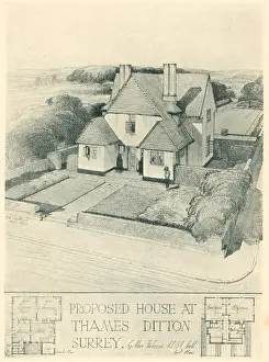 Ditton: Proposed House, Thames Ditton, Surrey