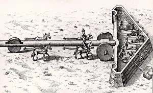 Gunners: Proposed method of moving artillery battery towards