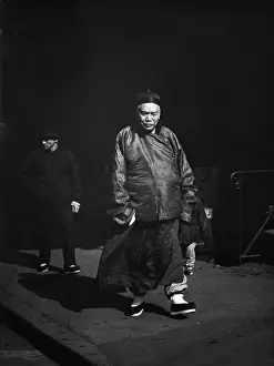 Genthe: Prosperous Chinese-American walking in San