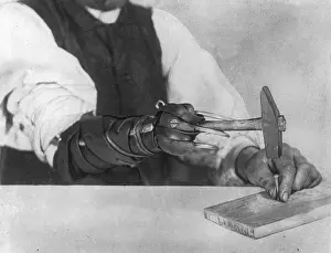 Prosthetic: Prosthesis of a German war veteran, 1917