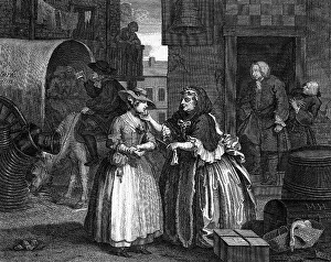 Procuress: prostitution, procuring, procuress with a girl