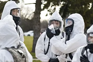 Sars: Protected by specialized hazard gear, Wisconsin