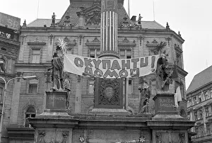 Liberalization: Protest - banner - Brno
