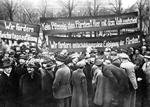 Compensation: Protest against the compensation of princes, 1926