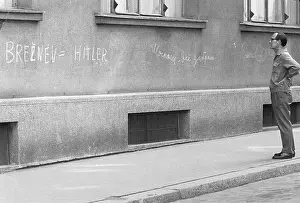 Liberalization: Protest - grafitti - message - Brno