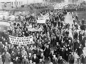 Protest during the Great Depression in France, 1933