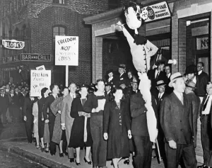 Bund: Protest against Hitler in Union City, 1938