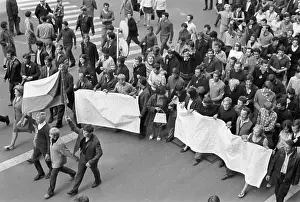 Liberalization: Protest - march - demonstration - banner - flag - Brno