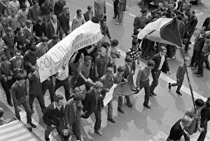 Liberalization: Protest - march - demonstration - banner - flag - Brno