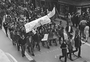 Liberalization: Protest - march - demonstration - banner - flag - Brno