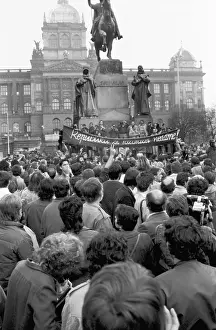 Petr: Protest - protester - demonstration - Wenceslas