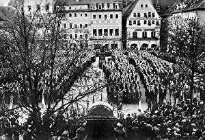 Corporations: Protest rally in the central German student bodies in Jena