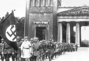 Koenigsplatz: Protest rally of the NSDAP in Munich, 1923
