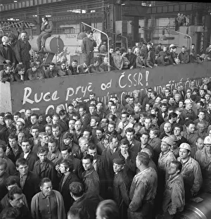Ostrava: Protest - strike - workers - Ostrava