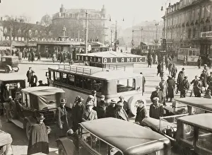 Omnibuses: Protest of taxi drivers in Graz