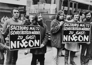Kreisky: Protest against the visit of President Richard Nixon