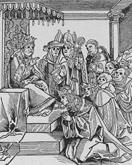 1545: Protestant Reformation, cartoon, the pope as