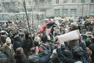 Solovyev: Protestors gather in Pushkin Square in Moscow, 1989