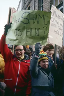 Watergate: Protests against Nixon Visit