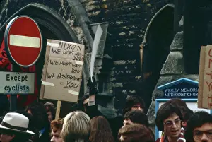 Watergate: Protests against Nixon Visit
