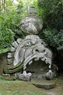 Viterbo: Proteus Glaucus, Garden of Bomarzo, Bomarzo, Lazio, Italy