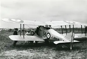Grebe: The prototype Gloster Grebe, J6969, with its racing numb